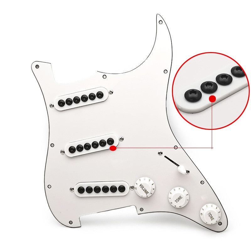 ST electric guitar single pickup panel assembly, electric guitar panel cable, inner hexagonal umbrella head pickup