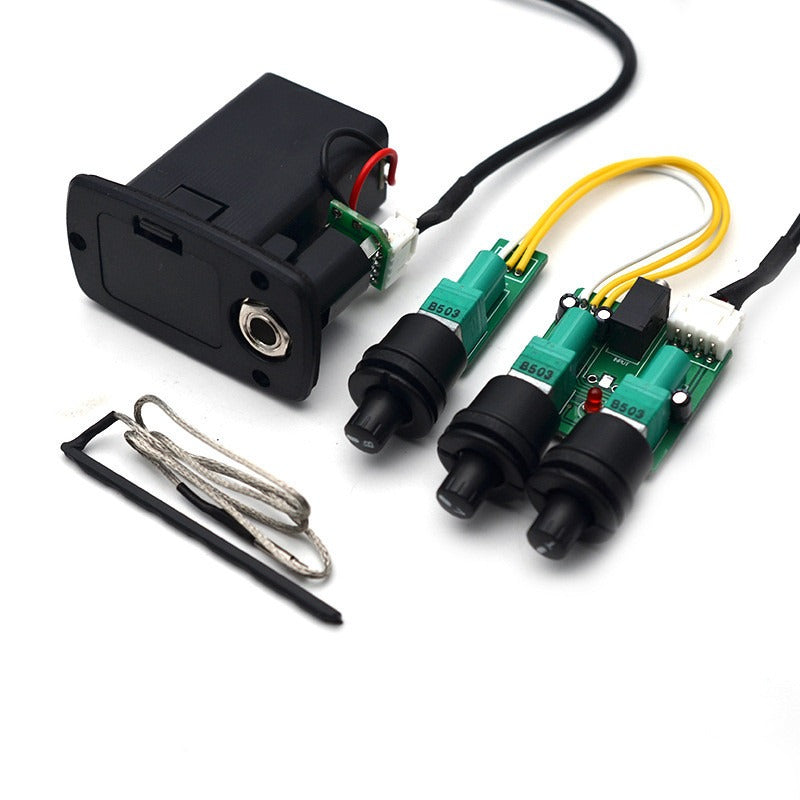 Taylor Guitar Pickup Two-Stage Three-Stage Guitar Piezoelectric Amplifier Electric Box Piano Modified Pickup Instrument Strap