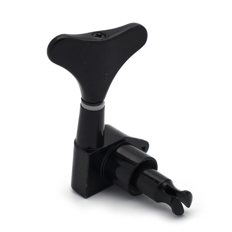 Bass metal knob electric bass string knob fishtail closed bass string knob twist quasi knob black scroll