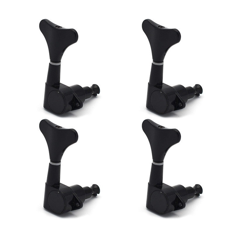 Bass metal knob electric bass string knob fishtail closed bass string knob twist quasi knob black scroll