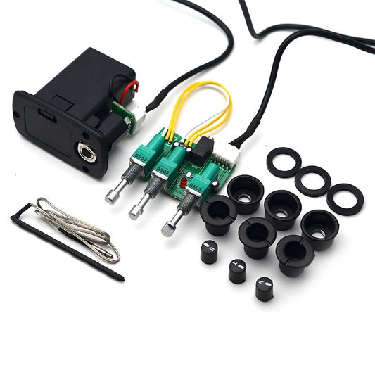 Taylor Guitar Pickup Two-Stage Three-Stage Guitar Piezoelectric Amplifier Electric Box Piano Modified Pickup Instrument Strap