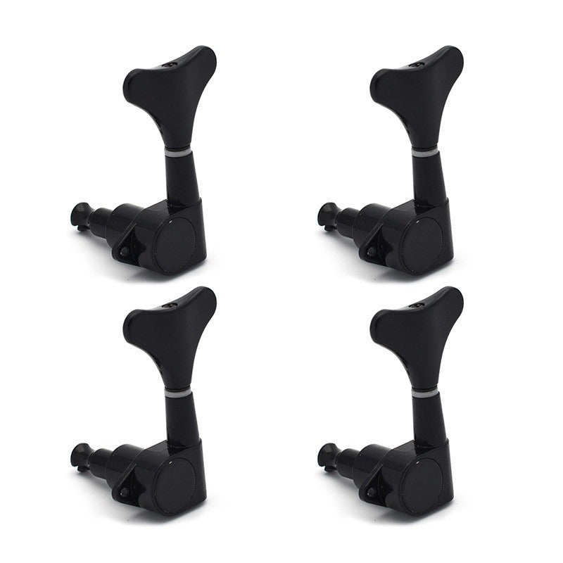 Bass metal knob electric bass string knob fishtail closed bass string knob twist quasi knob black scroll