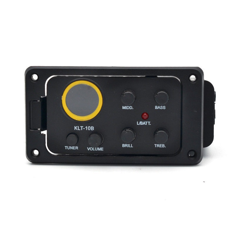 Guitar LCD pickup EQ equalizer KLT-10B folk wood guitar four-band pickup with tuning hard stick