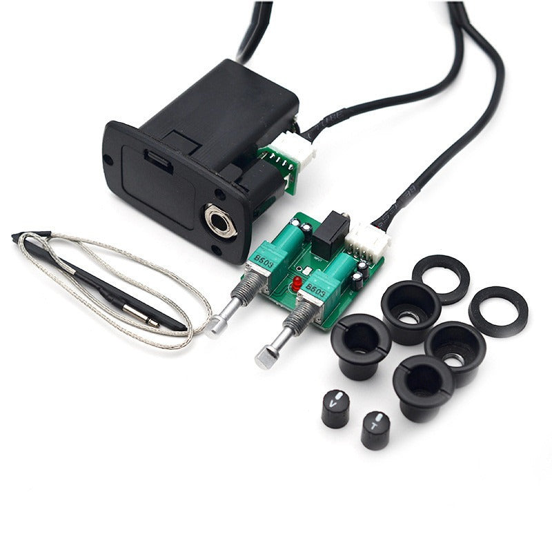 Taylor Guitar Pickup Two-Stage Three-Stage Guitar Piezoelectric Amplifier Electric Box Piano Modified Pickup Instrument Strap